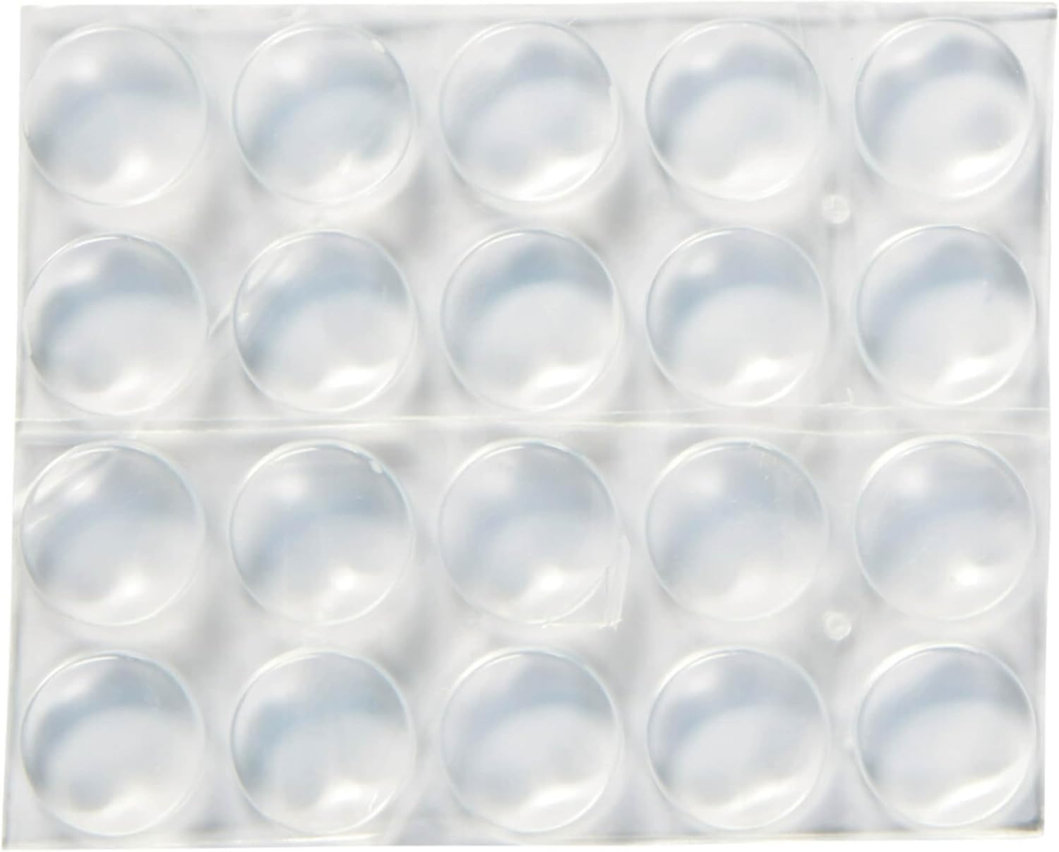Scotch Clear Adhesive Bumper Pads 40 PCS, Self-Stick Rubber Pads 1/2" Round, Cabinet Door Rubber Bumpers, Designed to Protect Cabinets and Drawers, Sound Dampening, Transparent (SP951-NA) - Image 2